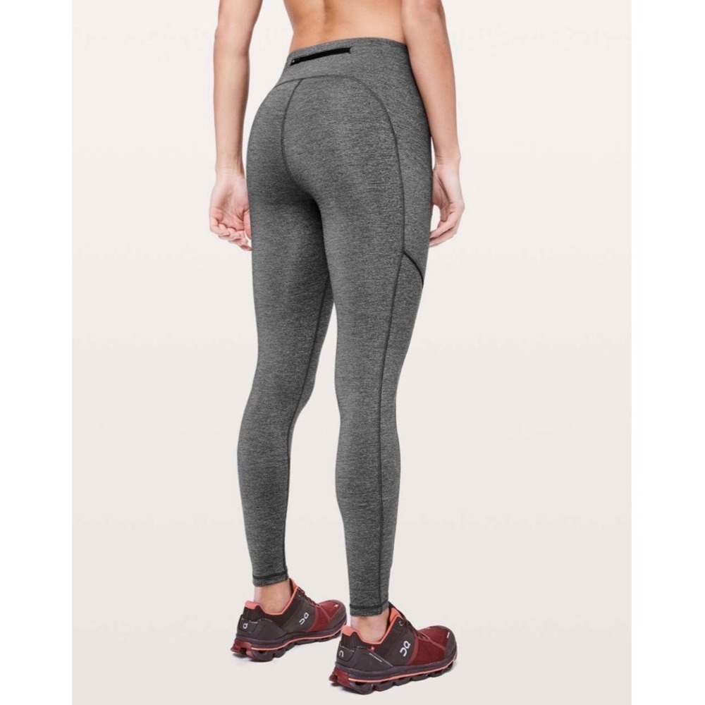 Lululemon Speed Up Tight Full-On Luxtreme 28 Heathered Black Gray Leggings 4